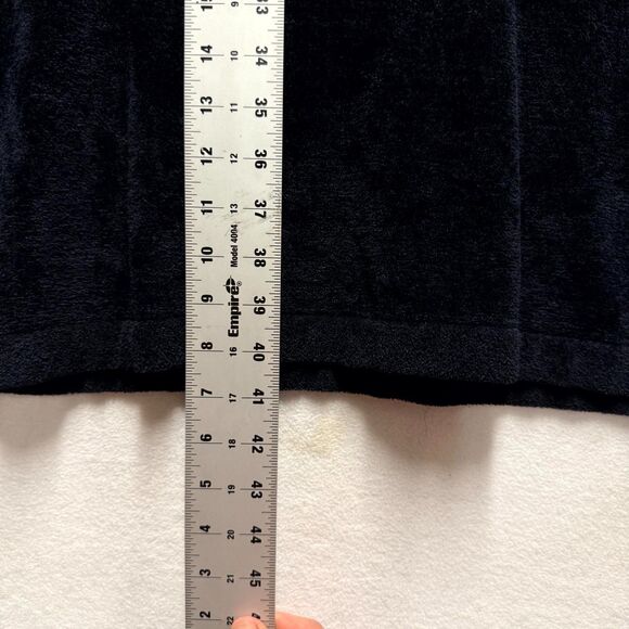 Another Love $98 Zola Sweater Dress Black Velvet Puff Sleeve Size S - Picture 10 of 11